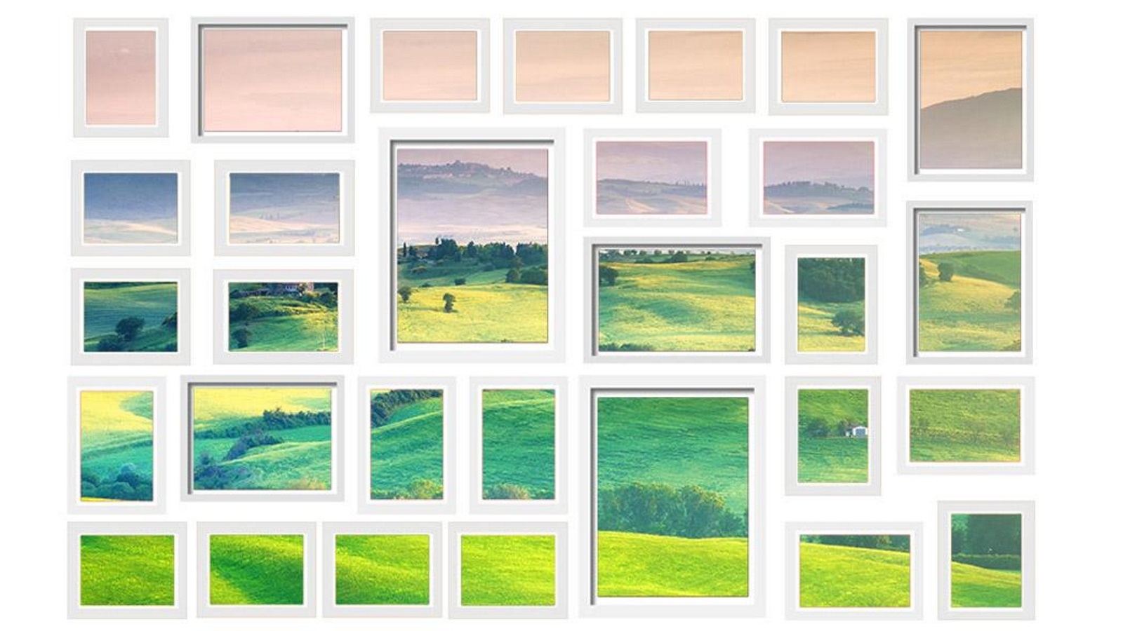 Artiss 30 Pieces Photo Frame Wall Set - White