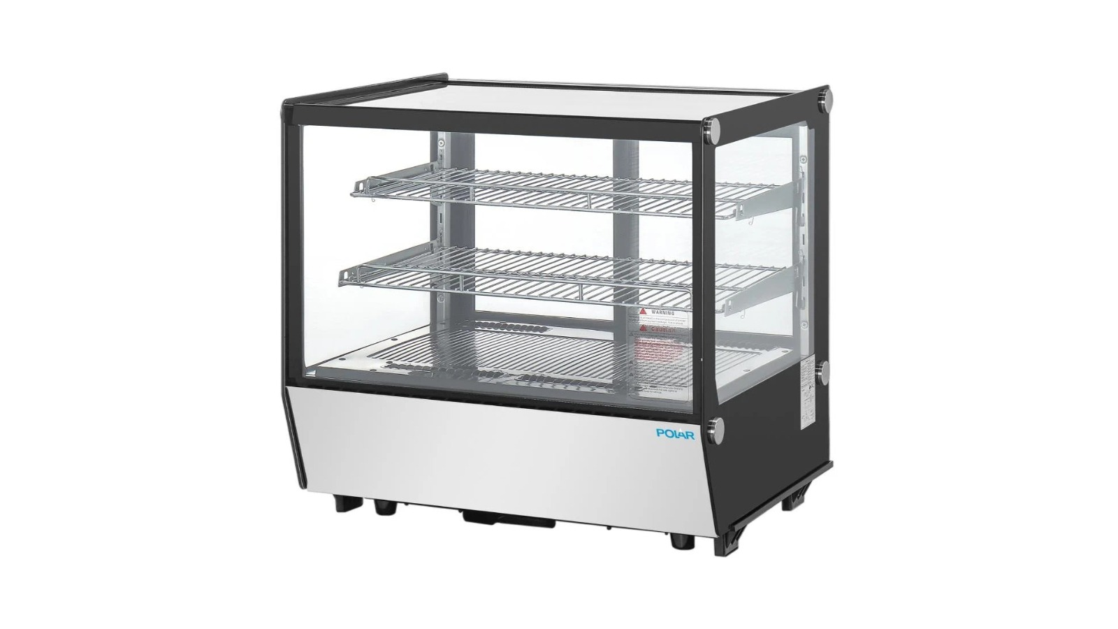 Polar PG003-A G-Series Counter Display Merchandiser Square Glass - 120L