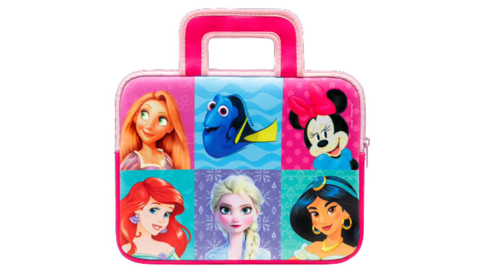  Disney 8-inch Multi Character Carry Bag - Pink