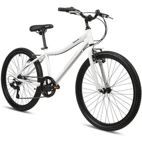 Progear DuraLite Girls 24-inch 7-Speed Bike - Pearl White