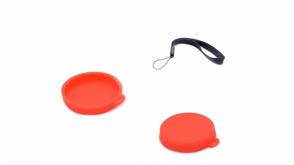 Pgytech Protective Lens Cover Cap for DJI OSMO Gimbal / Inspire1 / X3 - Flame Red