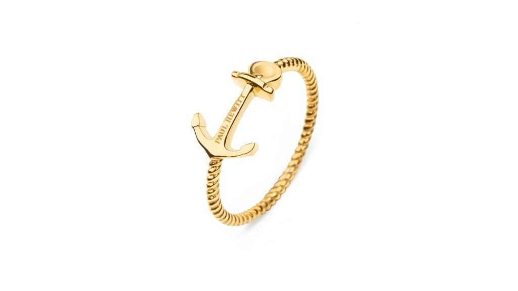 Paul Hewitt Anchor Rope Ring 52 Bracelet - Gold