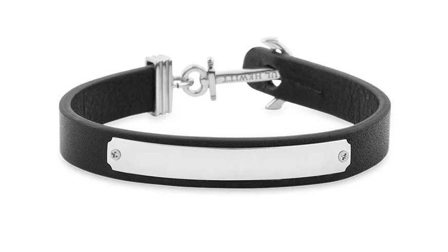 Paul Hewitt Silver/Black Signum Female Engraveable Bracelet - Small