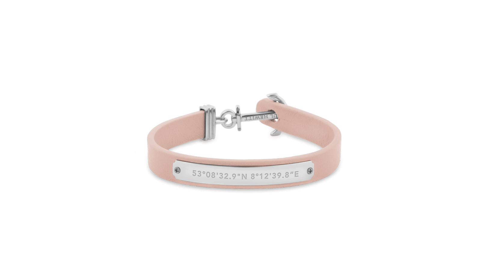 Paul Hewitt Signum Female Coordinates Silver/Nude Bracelet - X-Small