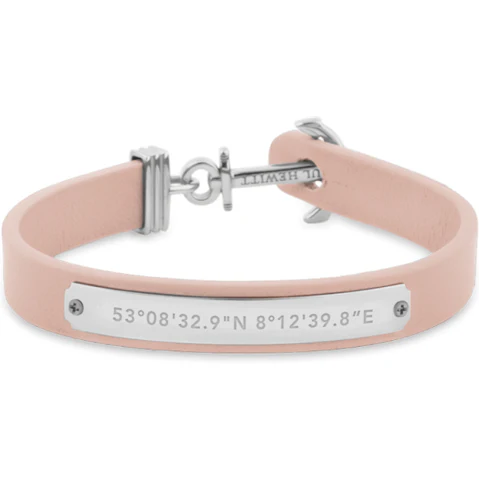 Paul Hewitt Signum Female Coordinates Silver/Nude Bracelet