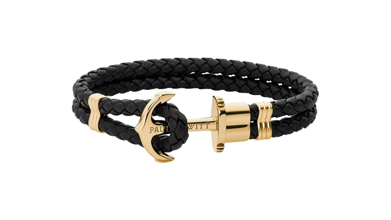 Paul Hewitt Black Gold Phrep Nylon Bracelet