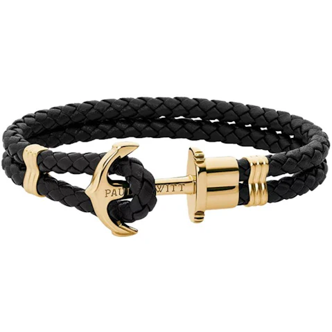 Paul Hewitt Black Gold Phrep Nylon Bracelet