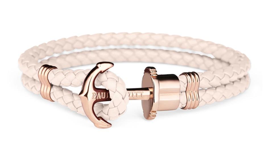 Paul Hewitt Rose Gold/Pink Rose Phrep Leather Bracelet