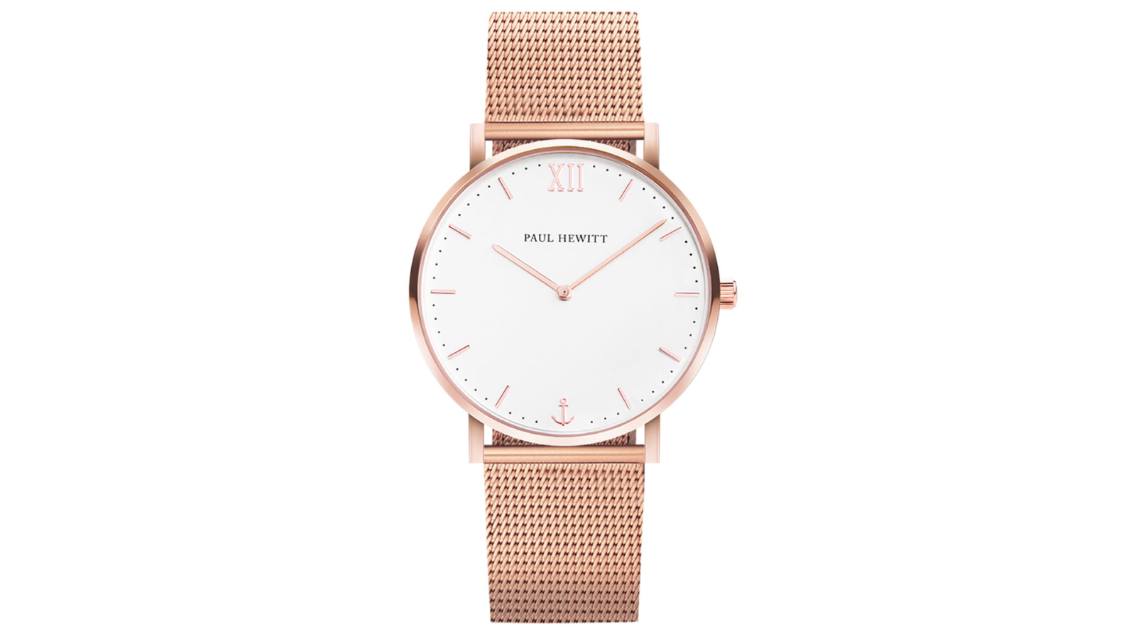 Paul Hewitt Sailor White Sand/Rose Gold Mesh Watch Harvey Norman
