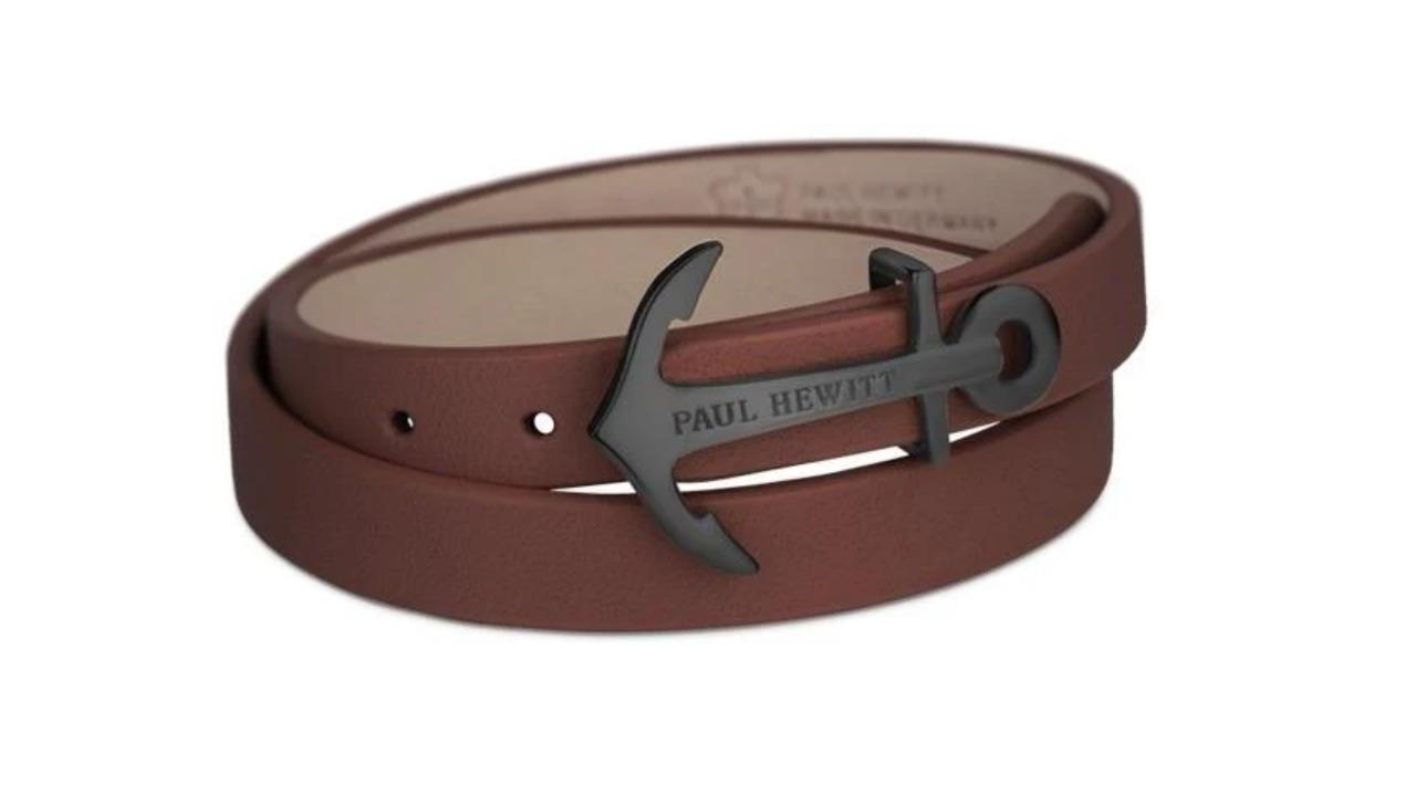 Paul Hewitt Medium North Bound Bracelet - Black/Brown