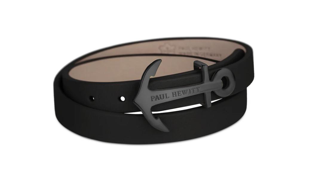 Paul Hewitt Medium North Bound Bracelet - Black/Black