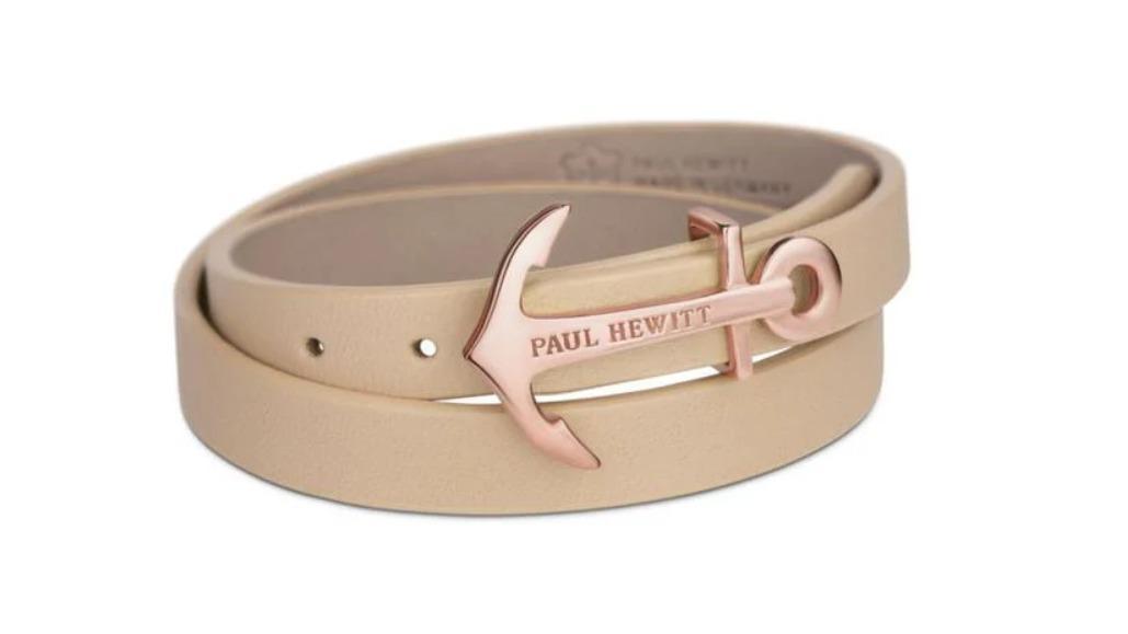Paul Hewitt Small North Bound Bracelet - Rose Gold/Hazelnut