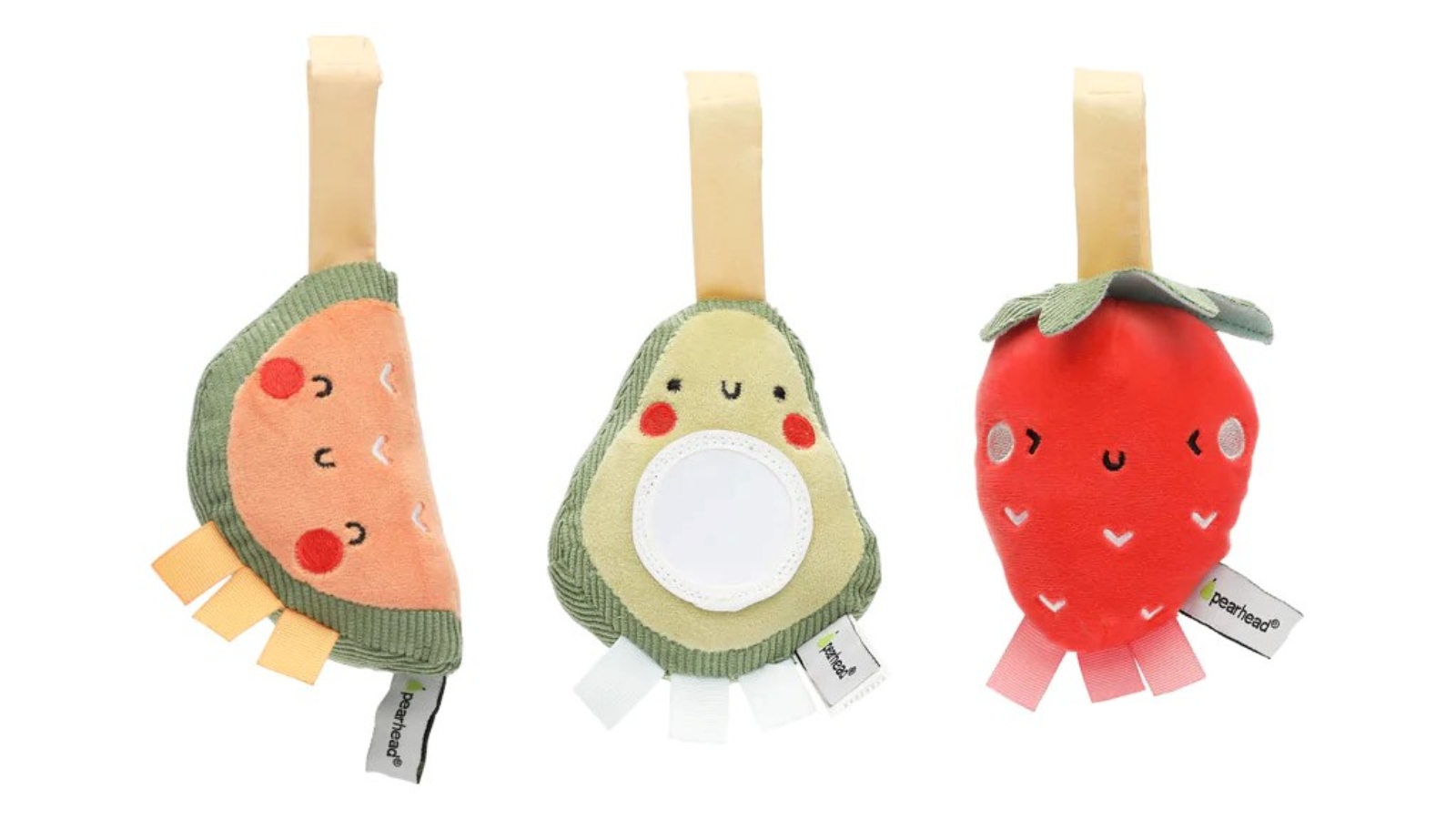 Pearhead Fruit Stroller Toy - Set of 3