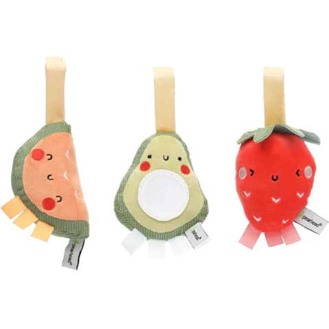 Pearhead Fruit Stroller Toy - Set of 3