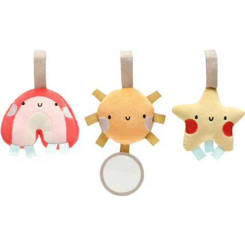 Pearhead Rainbow Stroller Toy - Set of 3