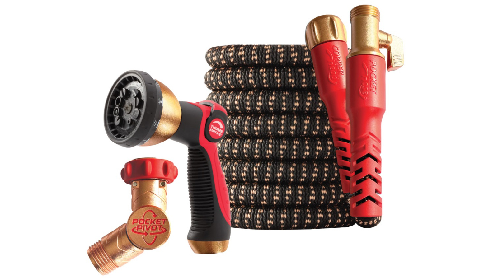 As Seen on TV Pocket Hose Copper Head 1500cm Expanding Garden Hose