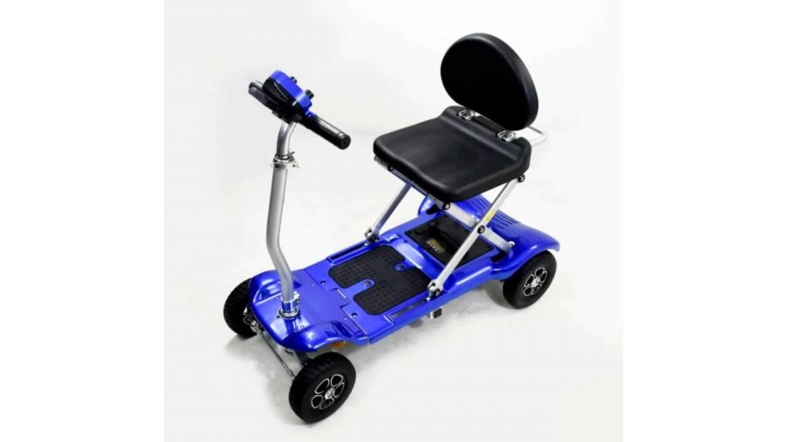 Gilani Engineering Auto Folding Travel Mobility Remote Control Scooter - Blue