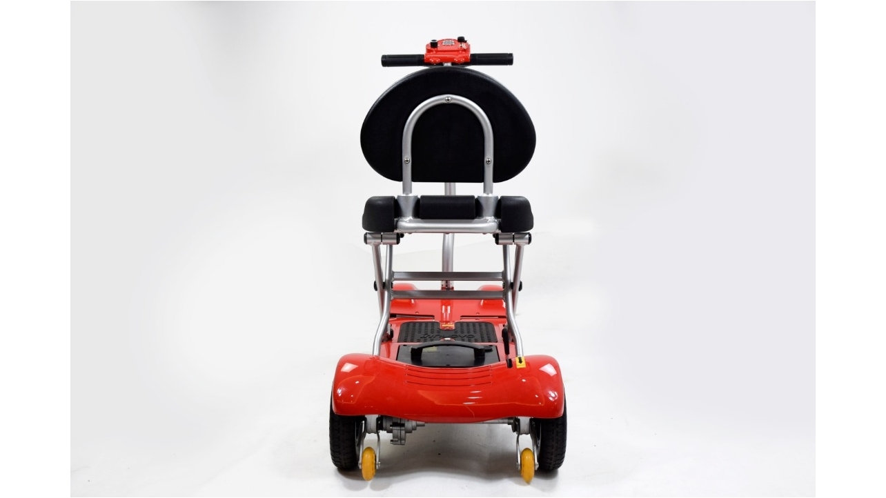 Gilani Engineering Auto Folding Travel Mobility Remote Control Scooter - Red
