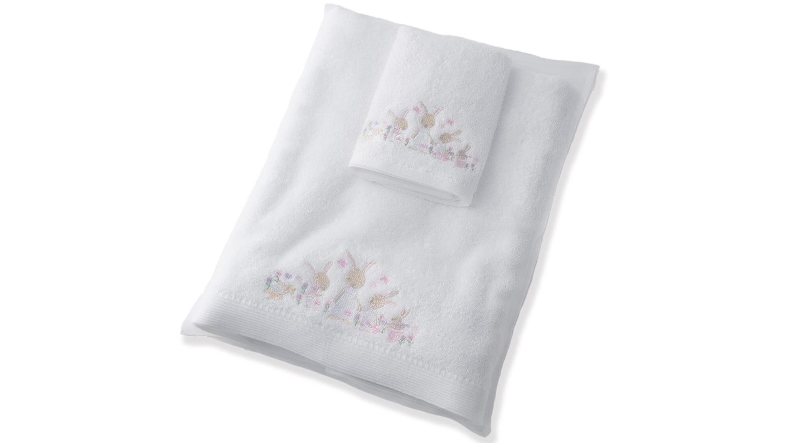 Jiggle & Giggle Bunny Baby Bath Towels Harvey Norman