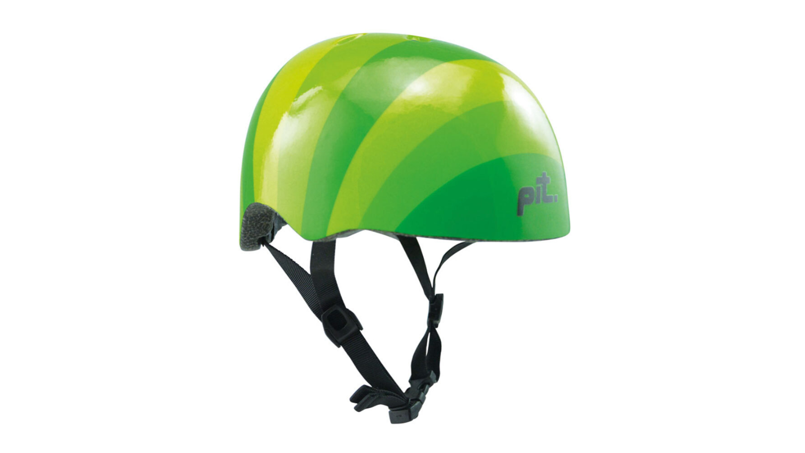 Pit X-Small for 50-54cm Kids Stripes Bike Inlaid Strap Helmet - Green
