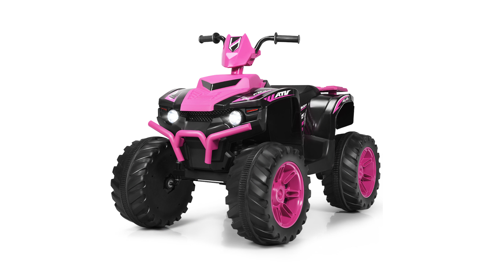 Costway ATV Battery Powered Vehicle 12V Electric Ride-On Toy - Pink
