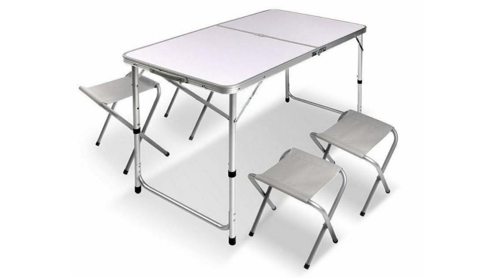Bargene Portable Picnic Camping Set with 4 Foldable Chairs and Table