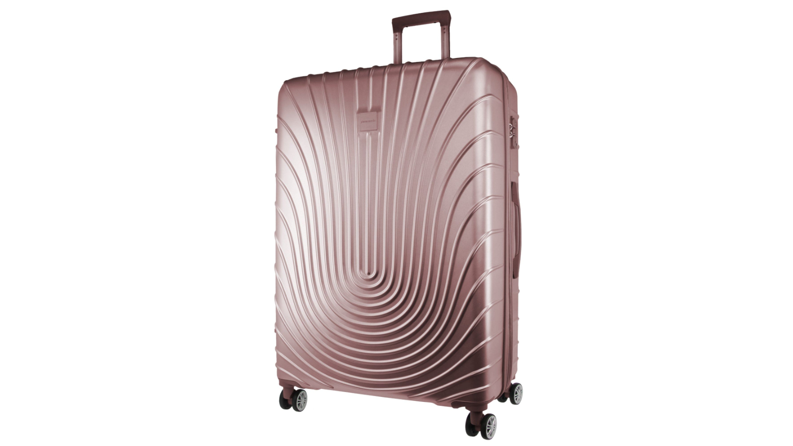 Pierre Cardin 80cm Rose Hard Suitcase - Large | Harvey Norman