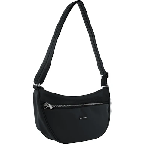 Pierre Cardin 33 x 13 x 20cm Nylon Anti-Theft Cross Body-Bag - Black