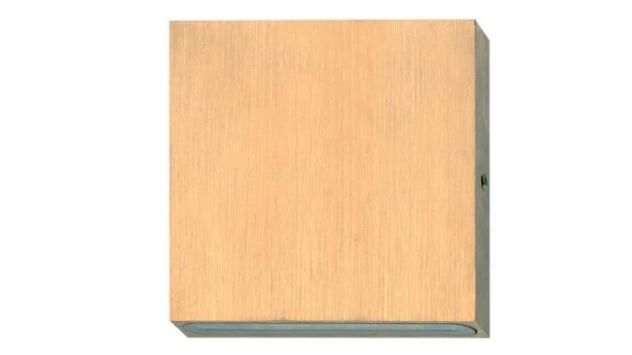 IP65 Fixed 1 Way Square Flush Mounted 12V 3000K LED Pillar Light - Bronze