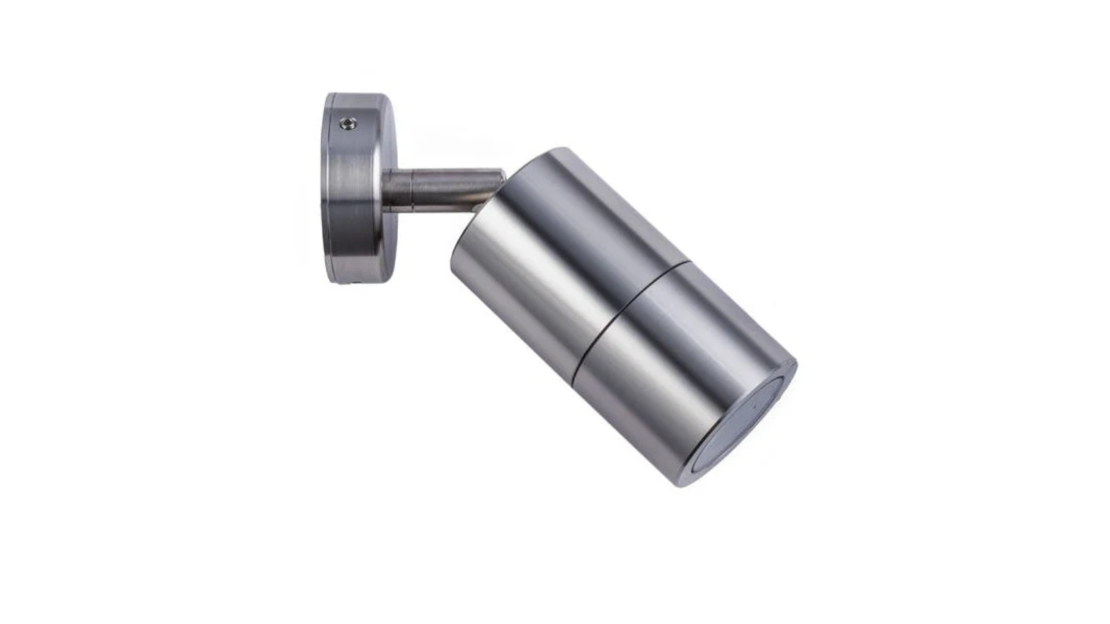IP65 Single Adjustable 12V MR16 Round Back Plate Pillar Light - Titanium