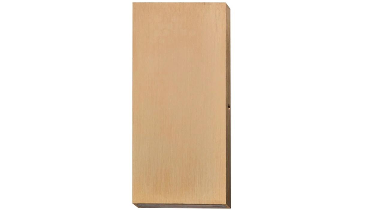 IP65 Rectangular Up/Down Flush Mounted 12V 3000K LED Pillar Light - Bronze