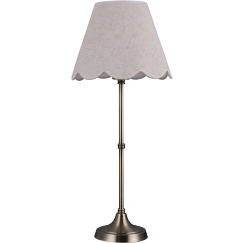 Luminea Pilon Classic Table Lamp - Antique Brass