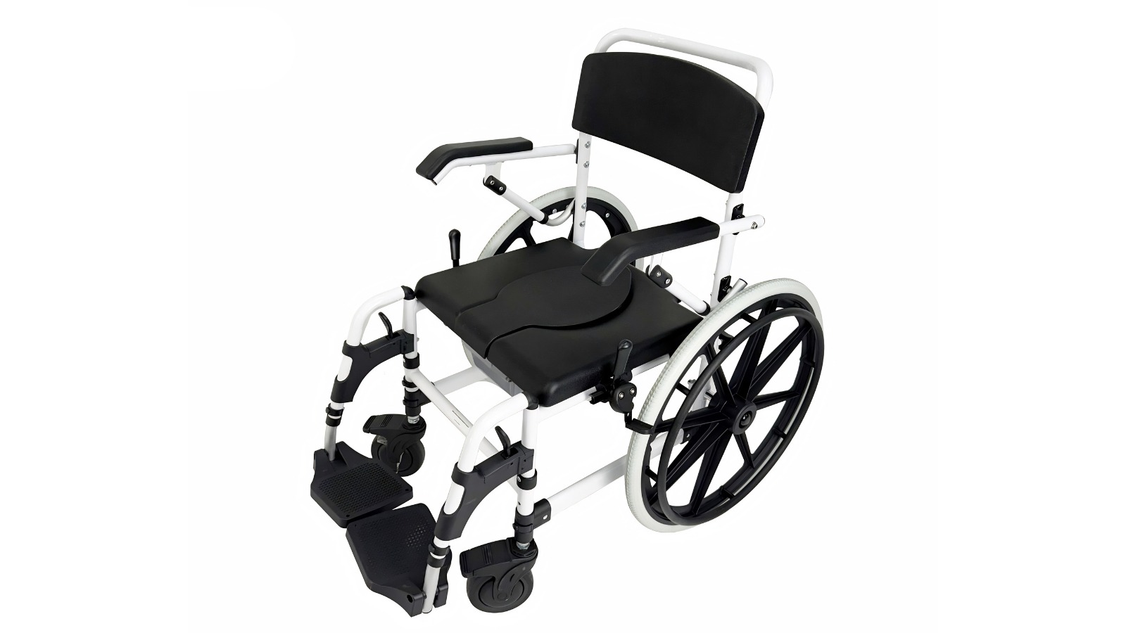 Hubsite Pinnacle Deluxe Shower Commode Self Propelled Chair