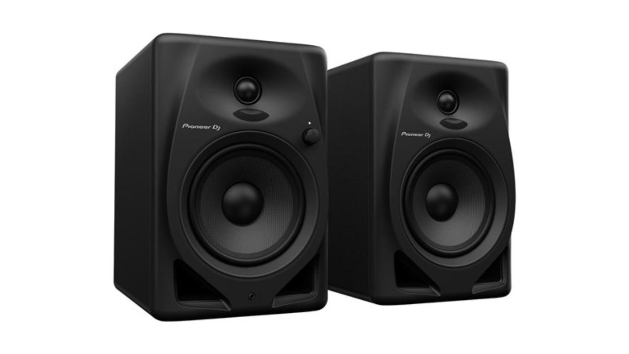 Pioneer DJ 2-Way LF D Class Amp Powered Loudspeaker 5inch Compact Monitor Pair - Black