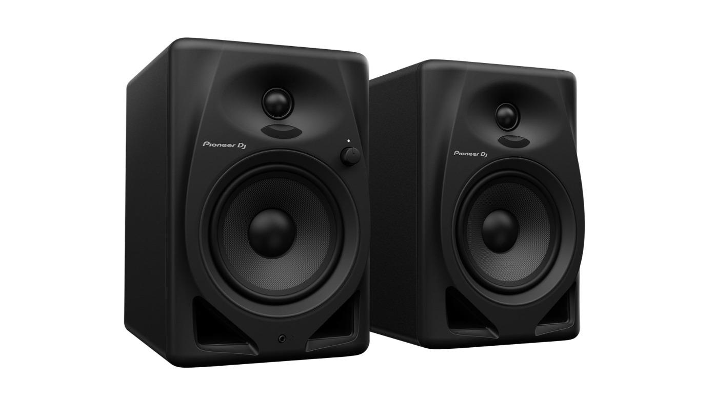 Pioneer DJ Bluetooth Powered 2-Way LF D Class Amp Loudspeaker Black Compact Monitor Pair - 5inch