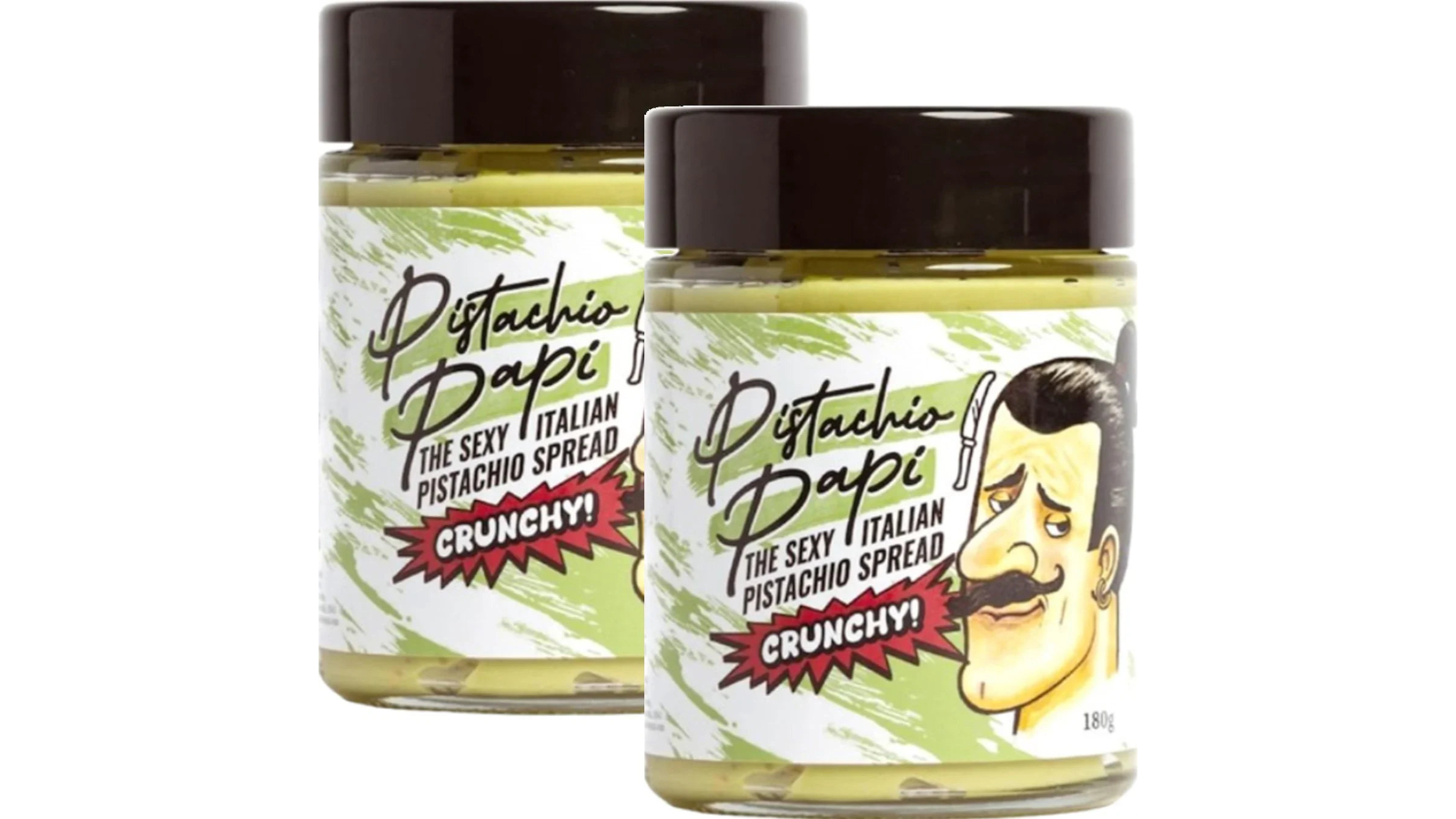 Pistachio 180g Papi Crunchy Italian Spread - Pack of 2