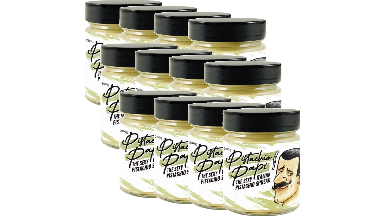 Pistachio 200g Papi Smooth Italian Spread - Pack of 12