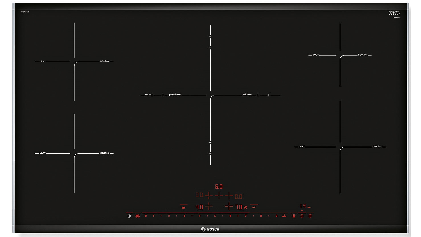 Bosch 900mm Series 8 5 Zone Induction Cooktop Harvey Norman