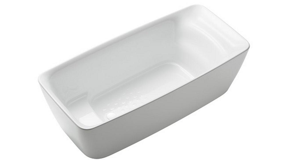 Toto Galalato 1700 Marble Freestanding Bath - Gloss White