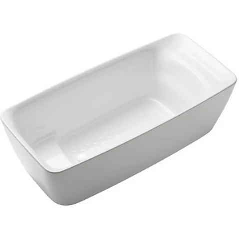 Toto Galalato 1700 Marble Freestanding Bath - Gloss White