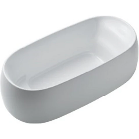 Toto Galalato 1695 Marble Freestanding Bath - Gloss White