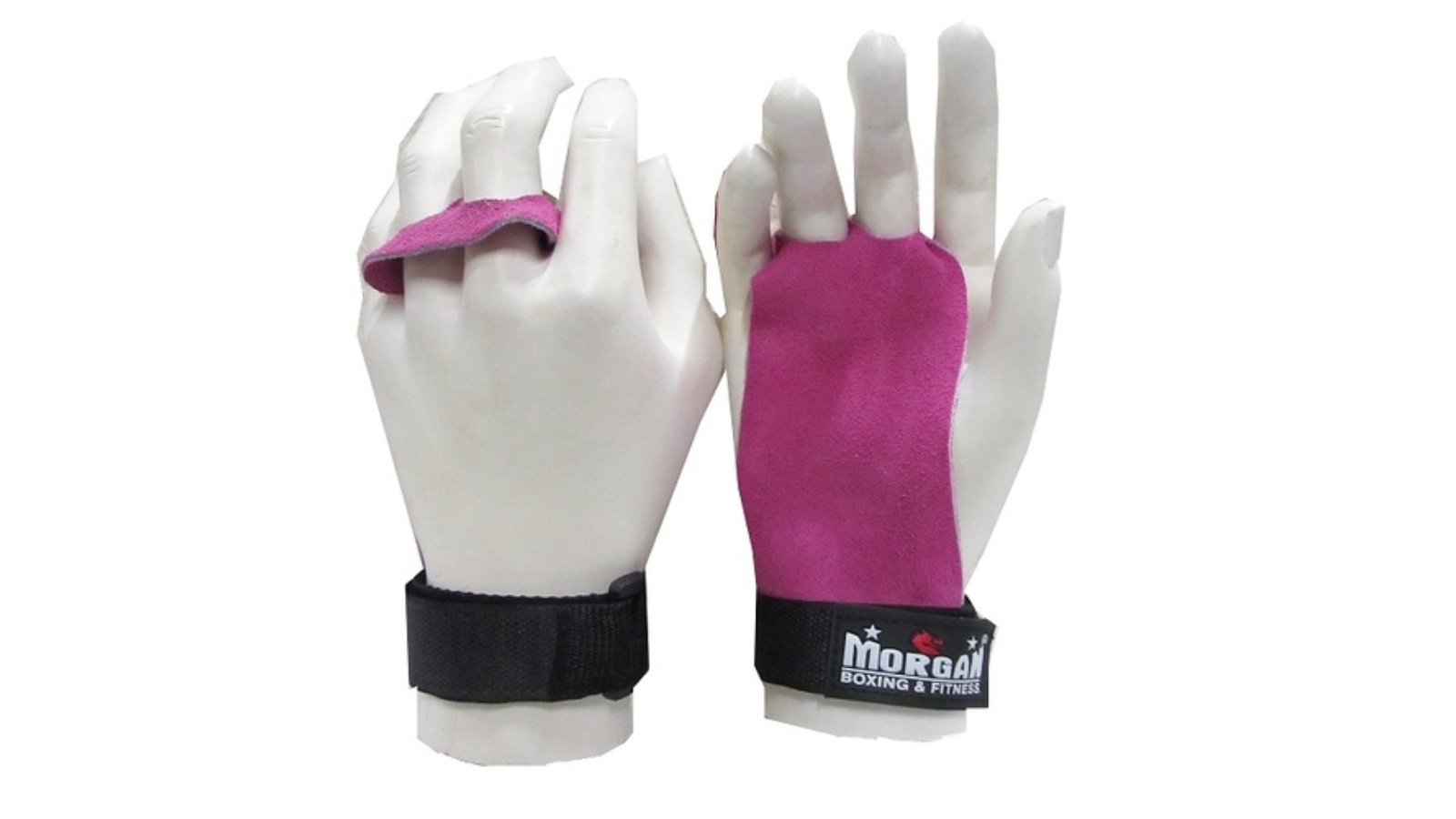 Morgan Sports Pink Leather Palm Grip Pair