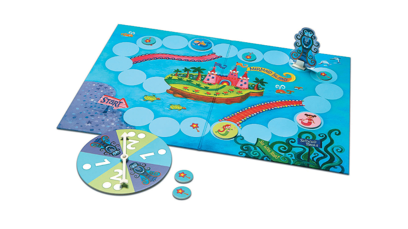 Peaceable Kingdom Mermaid Island Board Game