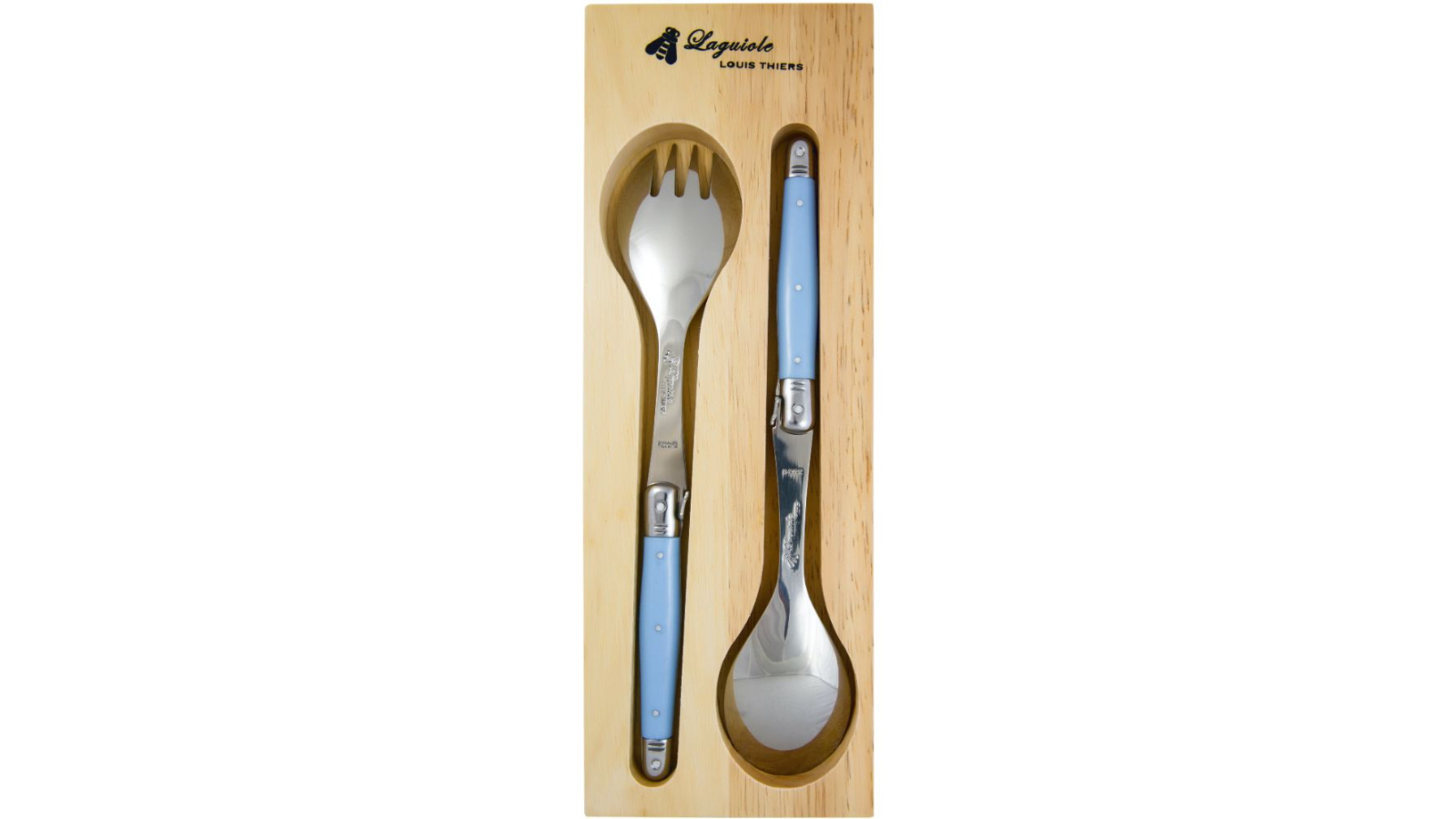 Laguiole By Louis Thiers 2 Piece Salad Server Set - Royal Blue