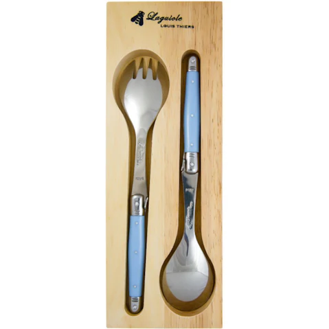 Laguiole By Louis Thiers 2 Piece Salad Server Set - Royal Blue