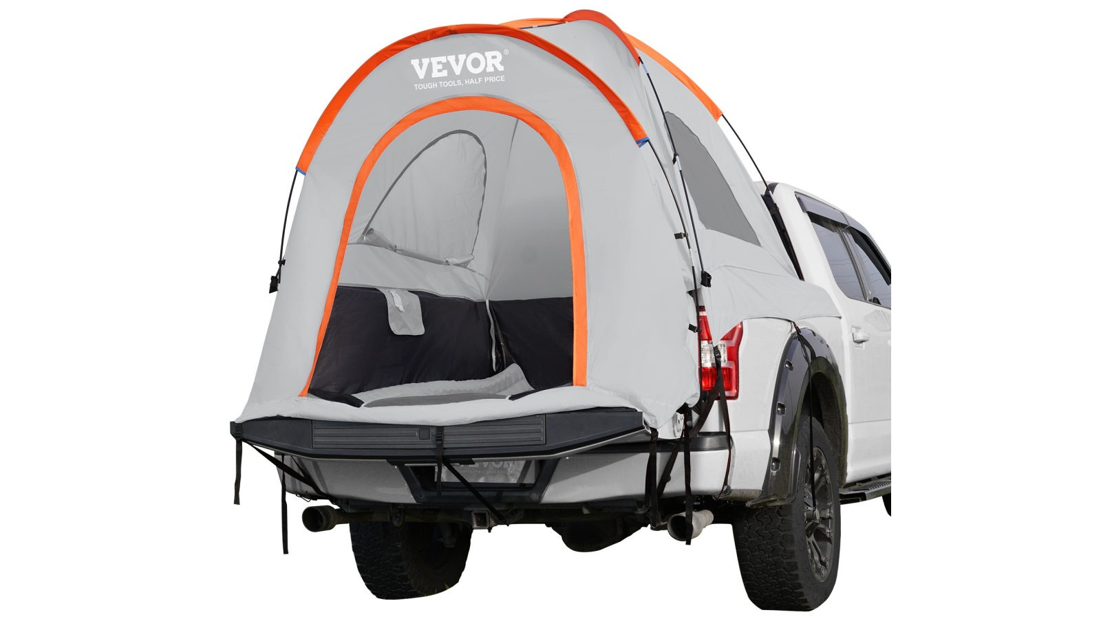 Vevor Truck Bed Tent 6.4 - 6.7ft Pickup Tent with Rainfly Carry Bag for Camping