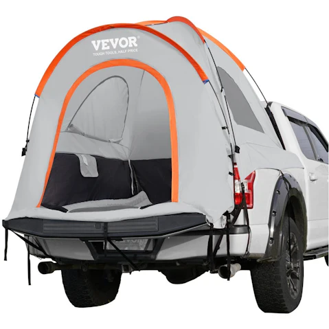 Vevor Truck Bed Tent 6.4 - 6.7ft Pickup Tent with Rainfly Carry Bag for Camping