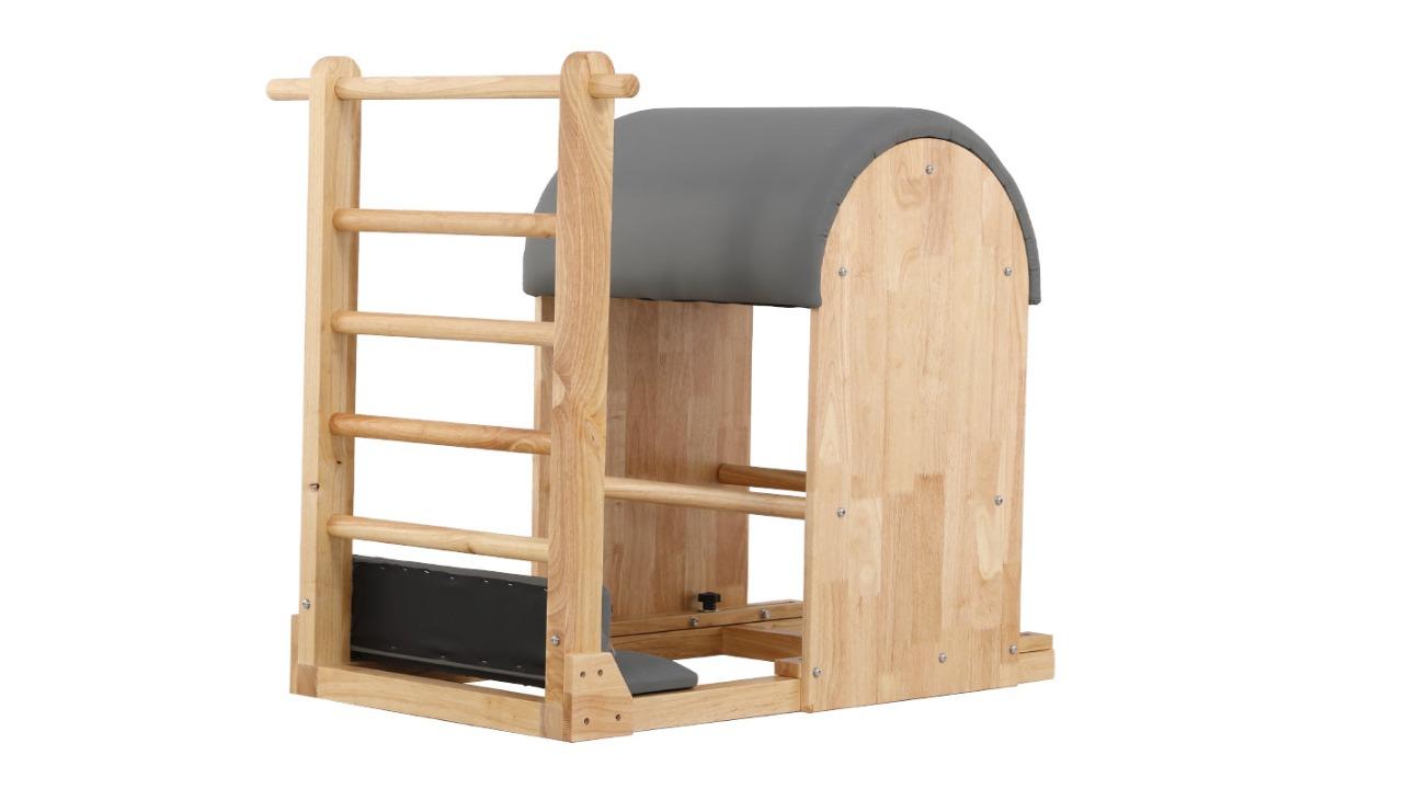 Eeeza Oak Wood Frame Ladder Barrel Pilates