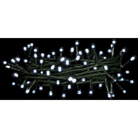 Lenoxx 300 Solar-Powered LED Lights - White
