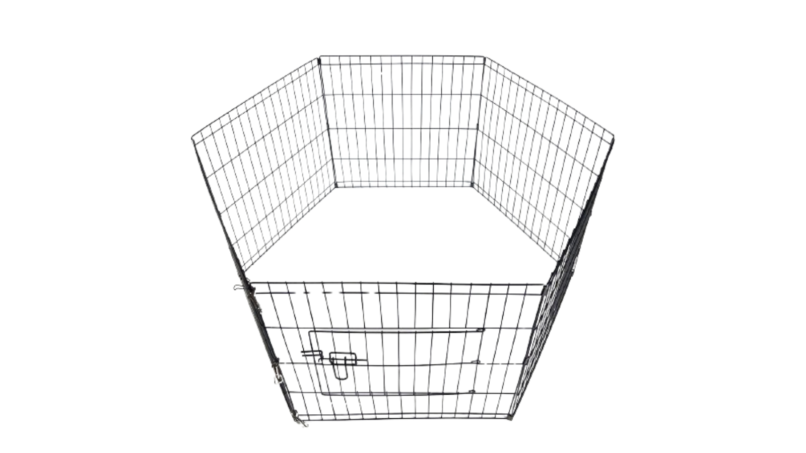 YES4PETS 6 Panel Dog Cat Playpen Exercise Enclosure Fence - Black